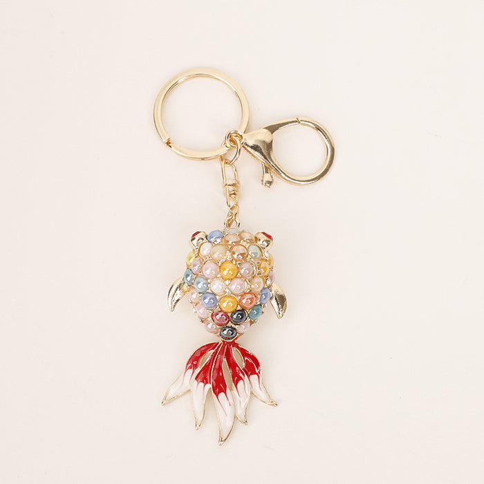 Wholesale Cartoon Pineapple Fruit Zinc Alloy Keychain JDC-KC-MeiF001