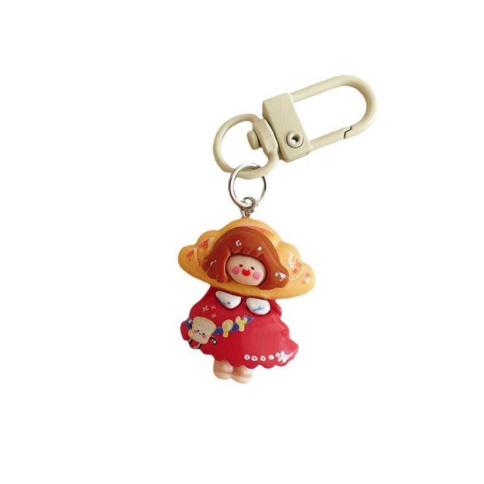 Wholesale Keychain pendant, student cartoon backpack hanging accessory