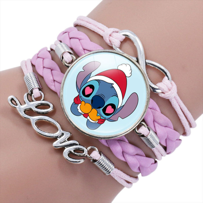 Wholesale Cartoon Braided Multi-layer Gemstone Bracelet JDC-BT-NH019