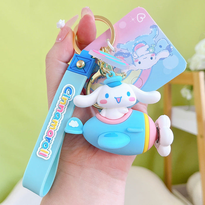 Wholesale Rotating Airplane Keychain JDC-KC-YanG002