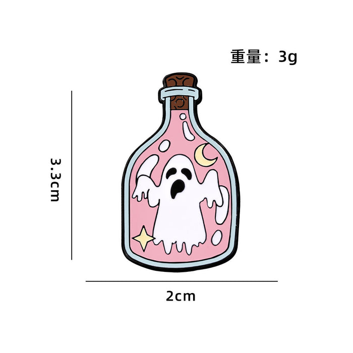 Wholesale  Badge Ghost Demon Cute Cartoon Holiday Decoration Clothes Bag Accessories Oil Drop Zinc Alloy Brooch