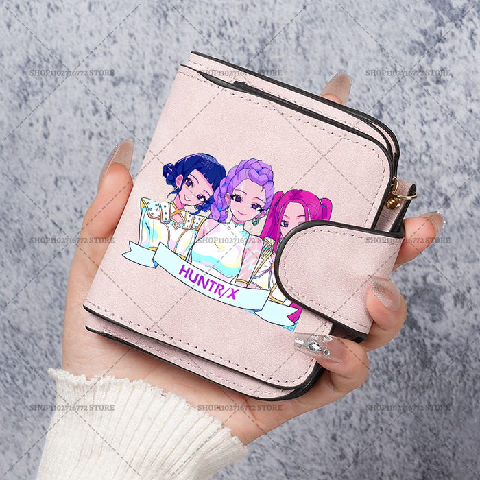 Wholesale Cute Devil Hunter PU Wallet For Women Card Holder Coin Purse Youth Campus Fashion Accessory