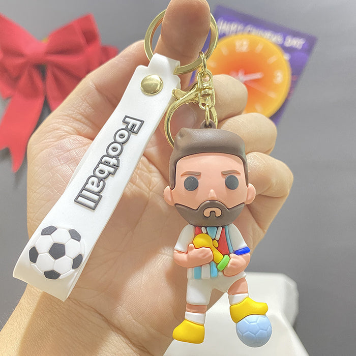 Wholesale Cartoon Soccer  Keychain Bag Pendant
