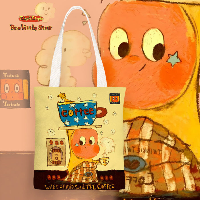 Wholesale Cartoon print canvas shoulder bags