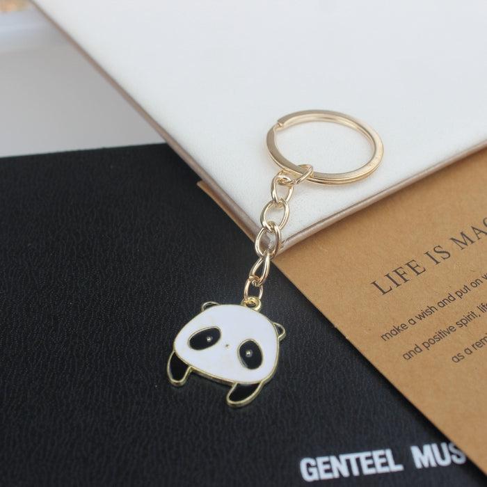 Wholesale Panda keychain  bag pendant  cartoon small gift key chain ornaments