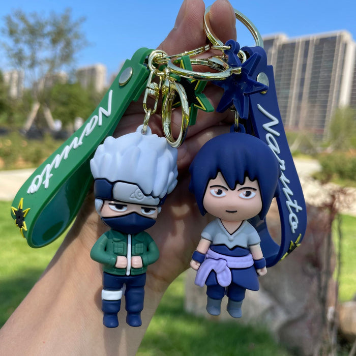 Wholesale PVC Anime Keychain Pendant Cartoon Student Backpack Pendant Car Keychain