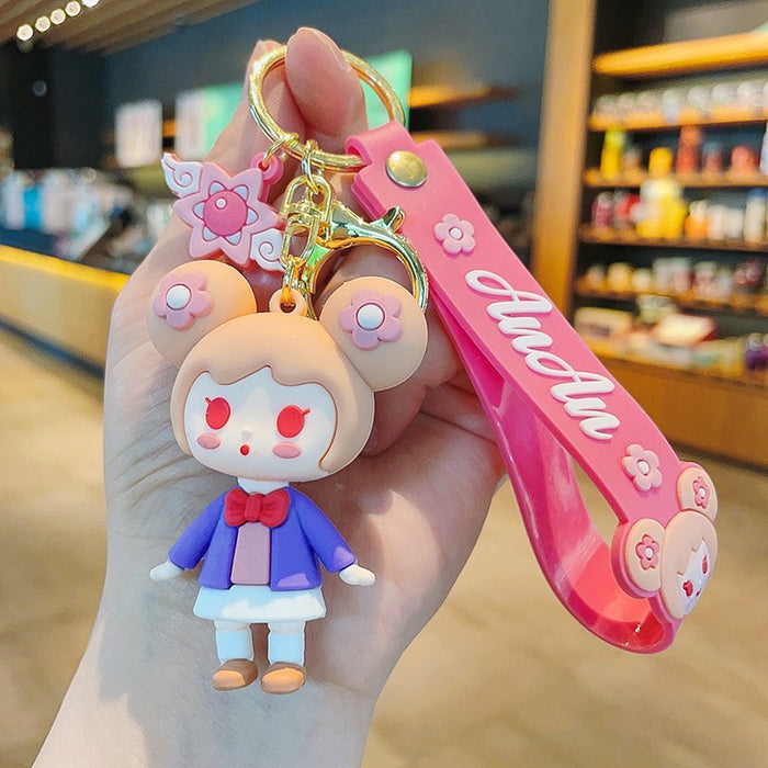 Wholesale PVC Cartoon Doll Keychain JDC-KC-Aile015