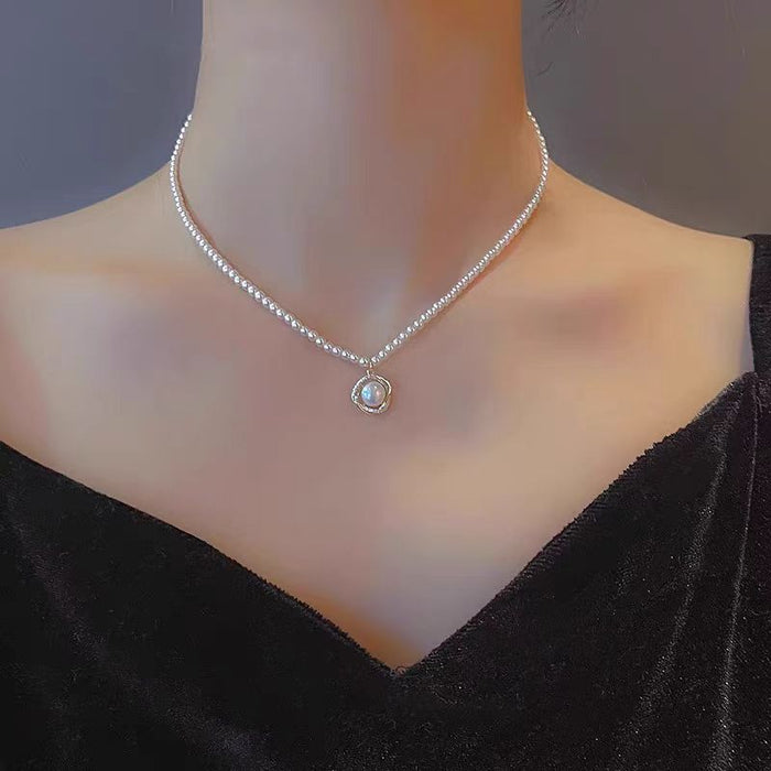 Wholesale 3m pearl pearl Australian white round flawless strong light necklace