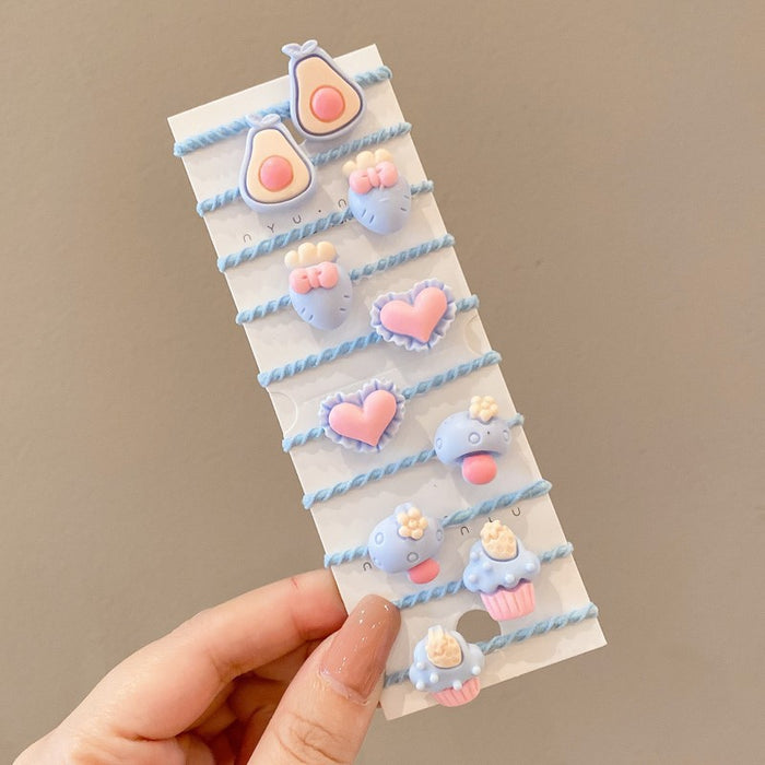 Wholesale Cute Cartoon Hair Ties for Kids Soft Elastic Everyday Styling Baby Hair Accessory
