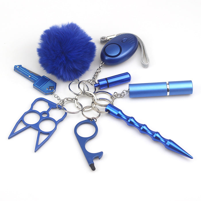 Wholesale Multifunctional Metal Keychain 8-piece Set JDC-KC-TouMS014