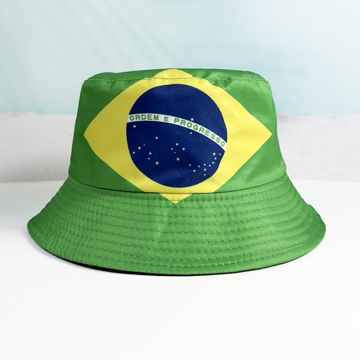 Wholesale World Cup Fisherman Hat Sun Hat Fan Supplies Reversible Bucket Hat