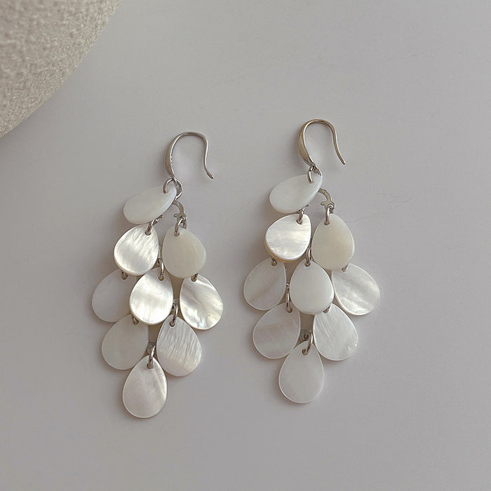 Wholesale Personalized design splicing earrings, long exaggerated tassel earrings, earrings with hooks and earrings