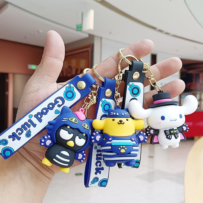 Wholesale Cartoon Silicone Doll Keychain JDC-KC-KuangK037