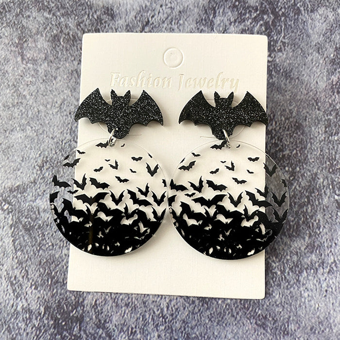 Wholesale Bat Acrylic Earrings Dark Style Jewelry Accessory