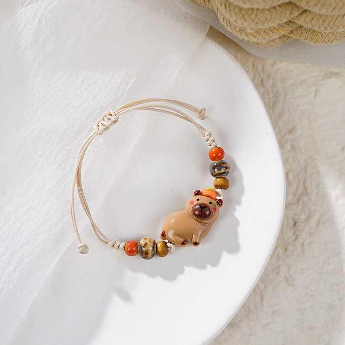 Wholesale Bracelet Cute Resin Bear Student Small Animal Children's Hand Rope Women