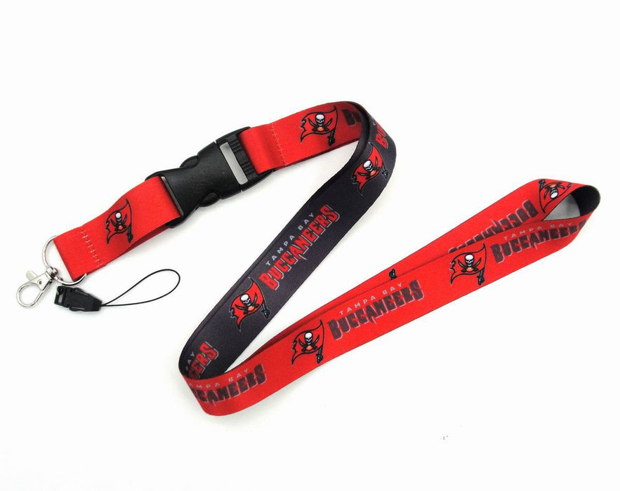 Wholesale Heat transfer rugby team mobile phone sling buckle Lanyard Keychain