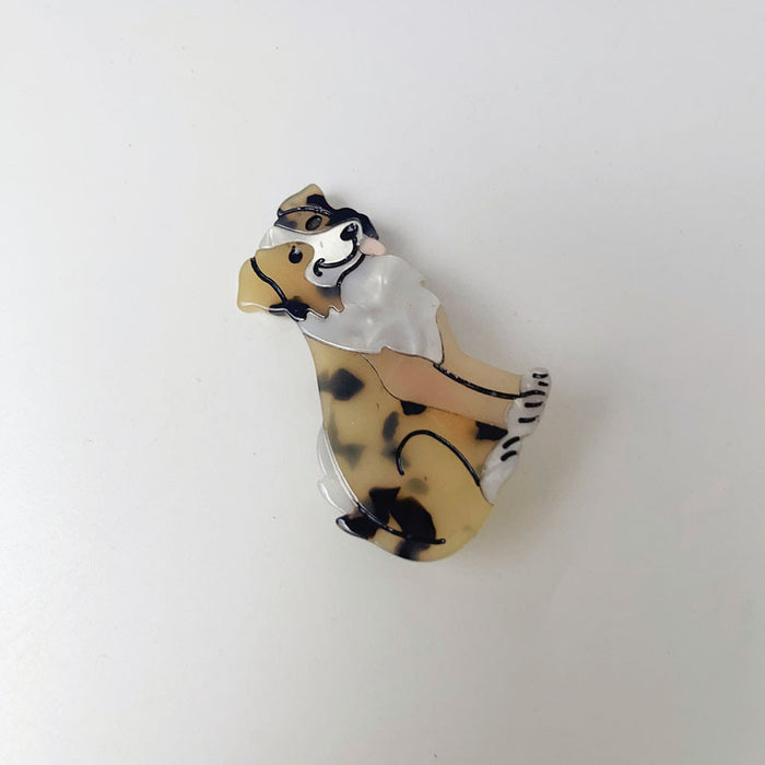 Wholesale Animal Dog Acetate Hair Clip JDC-HC-XingYi026