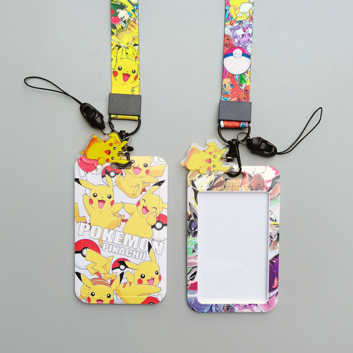 Wholesale Cartoon Anime Polyester Card Holder Lanyard Fashion Accessory For Student Campus ID Badge Boutique Resale