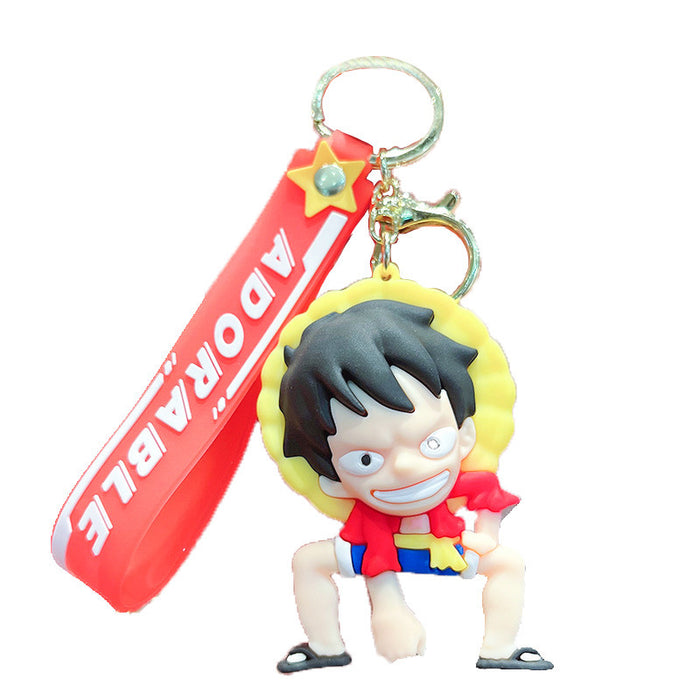 Wholesale Cartoon Boy Silicone Doll Keychain JDC-KC-JuJi029