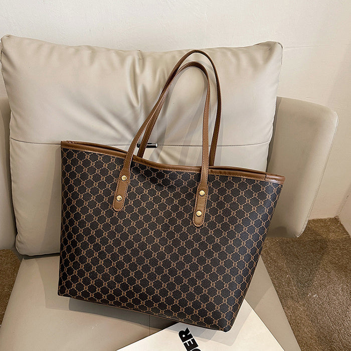 Wholesale Simple and stylish large capacity bag, new tote bag, commuting large capacity portable shoulder bag