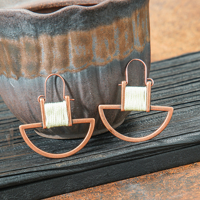 Wholesale 2pcs retro ethnic geometric turquoise earrings