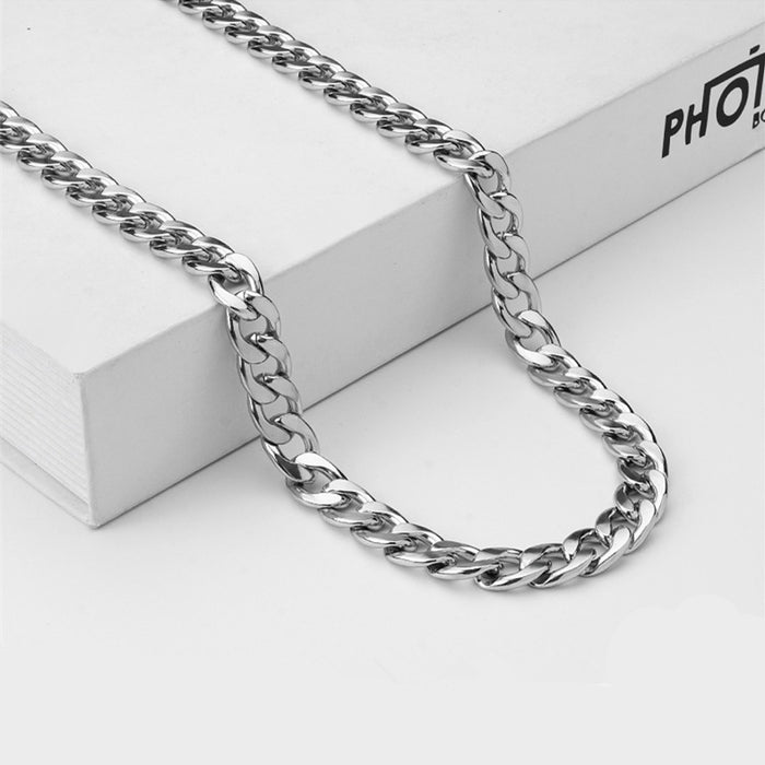 Wholesale Titanium Steel No-fading Cuban Chain Necklace JDC-NE-DanY003