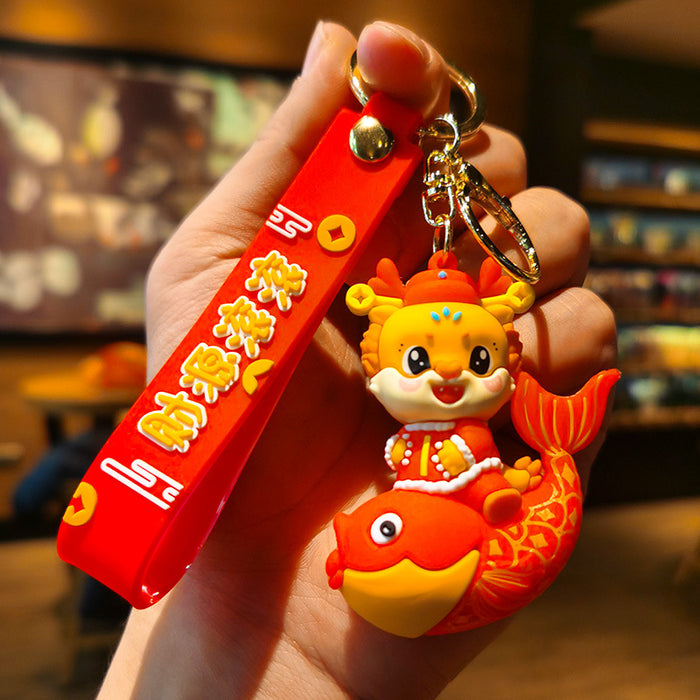 Wholesale Cartoon Doll Rubber Keychain JDC-KC-Tingm166