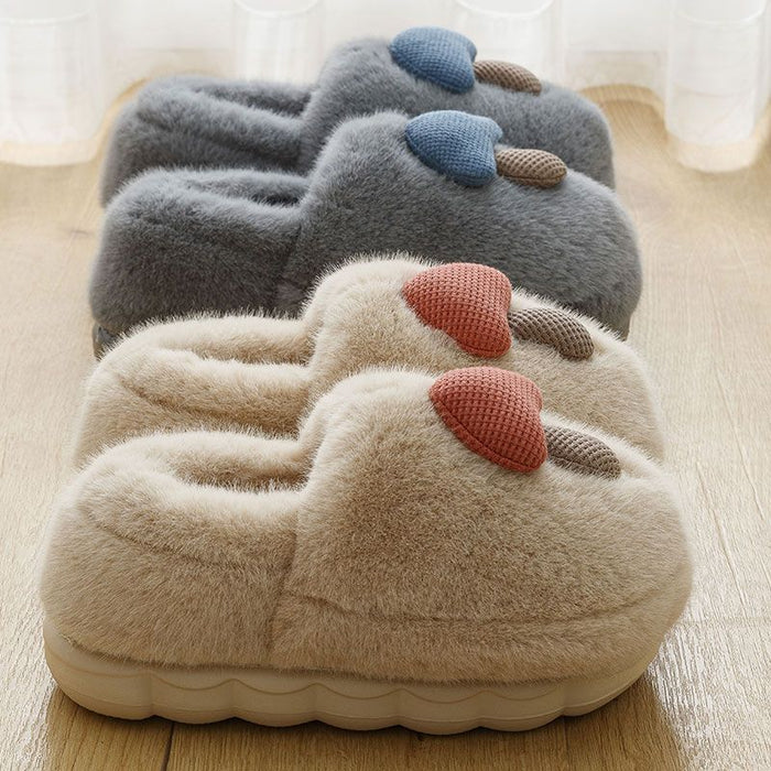 Wholesale  Cotton Slippers Couple  Warm Indoor Home Soft Flat Shoes for Women