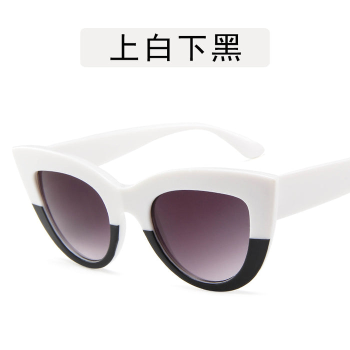 Wholesale New retro cat eye sunglasses, trendy personalized sunglasses, fashionable sunglasses