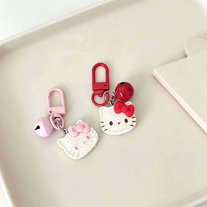 Wholesale Resin Cute Cartoon Cat Keychain Chic Bag Charm And Car Key Accessory Gift For Bestie