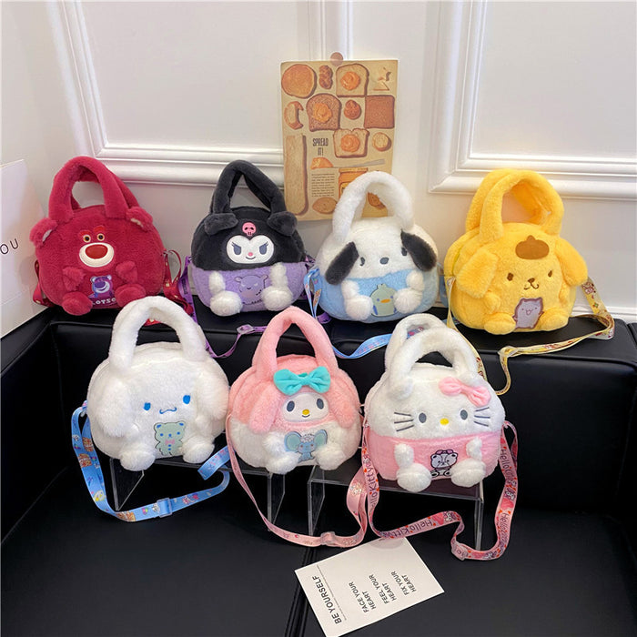 Wholesale Cartoon Plush All-match Shoulder Bags