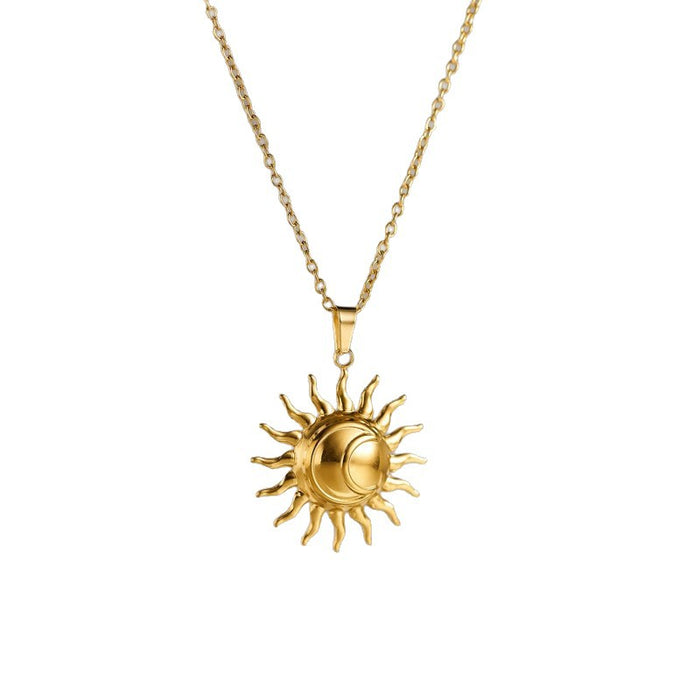 Wholesale Stainless Steel Gold Plated Clavicle Heart Necklace