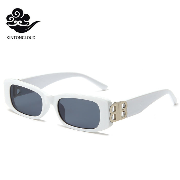 Wholesale PC small rectangular frame sunglasses JDC-SG-HNB008