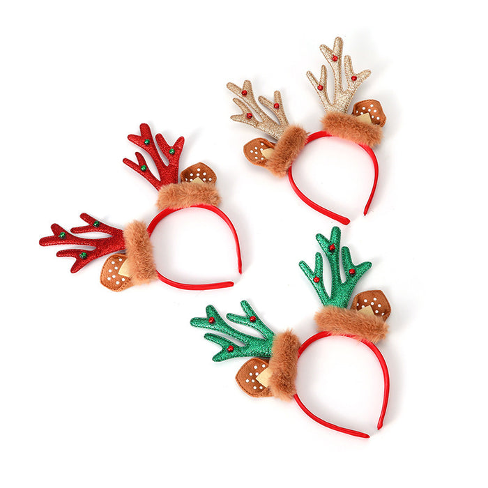 Wholesale Christmas Ears Antler Bell Head Hoop Head Buckle Party Party Decoration Supplies Children