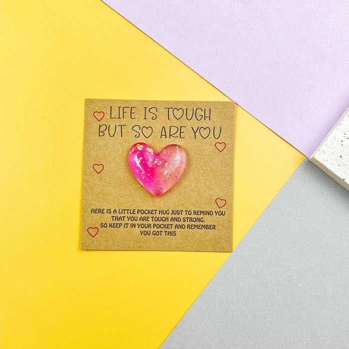 Wholesale Gradient Heart Pocket Decorations Hug Card