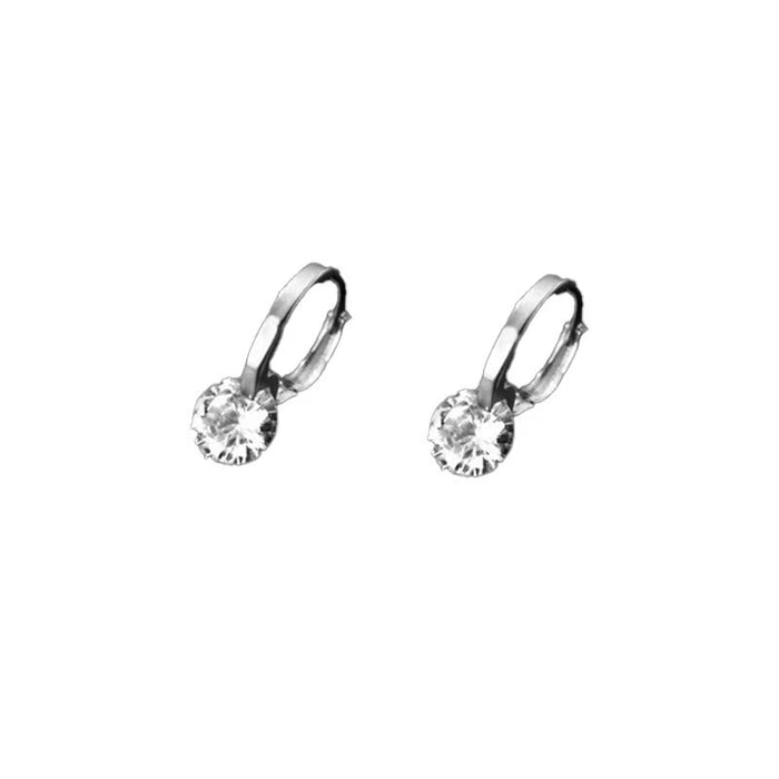 Wholesale Super Flash Copper Zircon Ear Buckle, New Simple Earrings, High Grade Earrings, Light Luxury Style