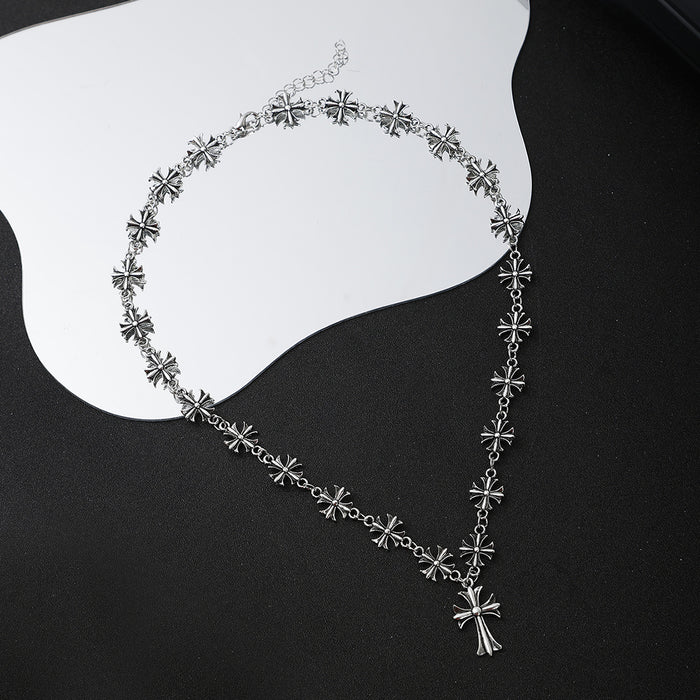 Wholesale Jewelry without cross pendant punk style thick chain collarbone chain necklace for women