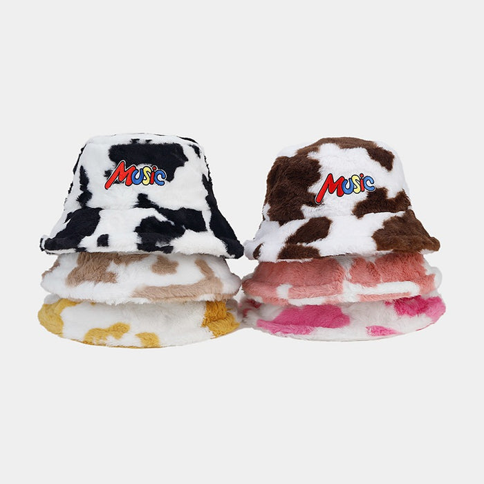 Wholesale Cow Pattern Letter Bucket Hat JDC-FH-LvY046