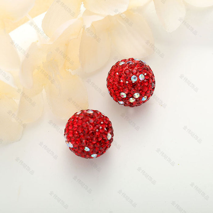 Wholesale Polymer Clay Diamond Ball Beads JDC-BDS-JinWD002