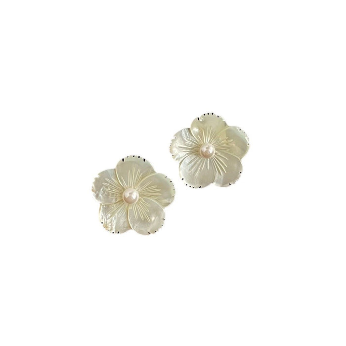 Wholesale  Pearl Earrings  Flower Ear Jewelry