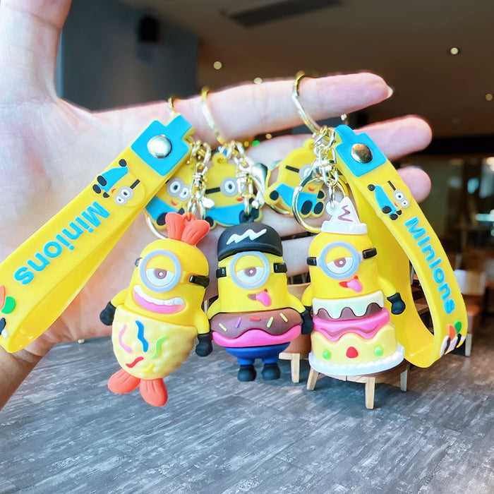 Wholesale Cartoon Creative Keychain Exquisite 3D Doll Backpack Pendant Accessories