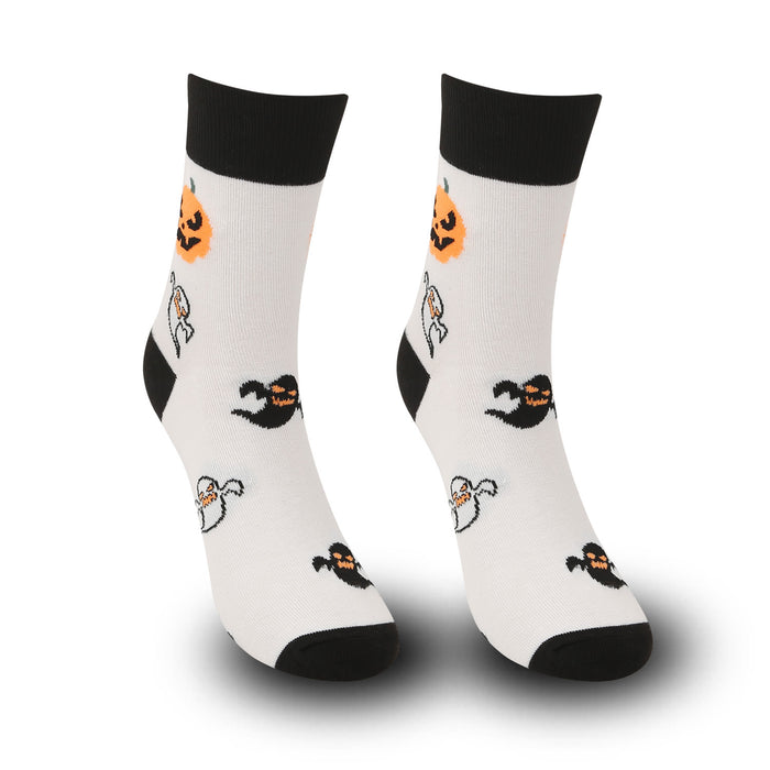 Wholesale Halloween large size Christmas pumpkin witch funny men' s long socks mid-tube casual socks women