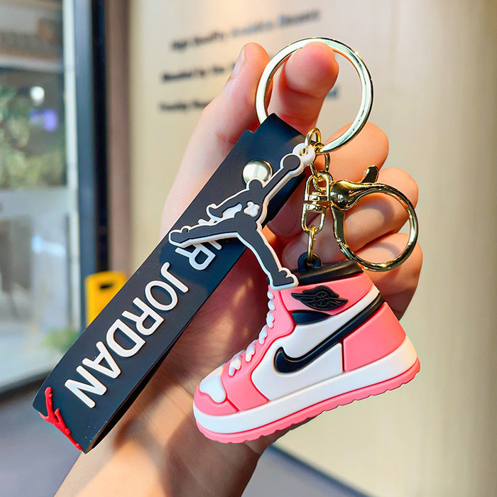 Wholesale Cartoon 3D Basketball Shoes Silicone Doll Keychain JDC-KC-MZL002