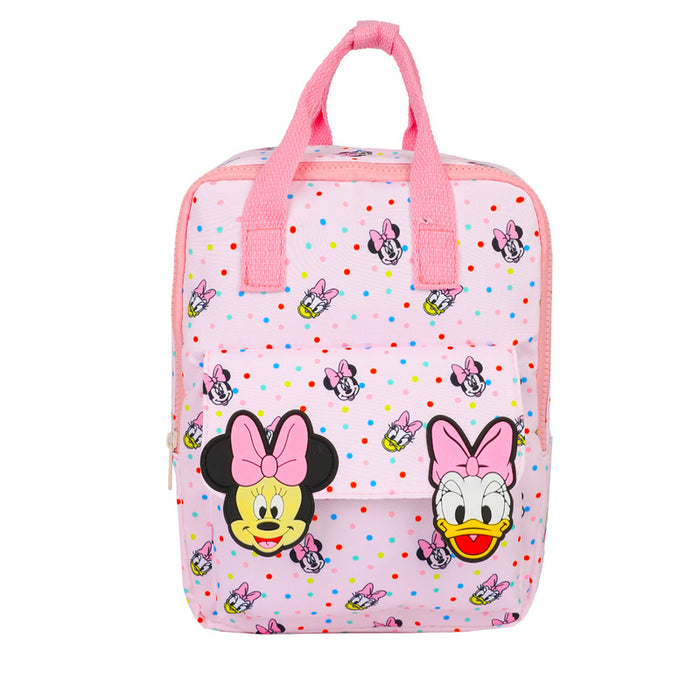 Wholesale Light pink polka dot anime cartoon backpack,  dopamine-inspired cute children' s backpack