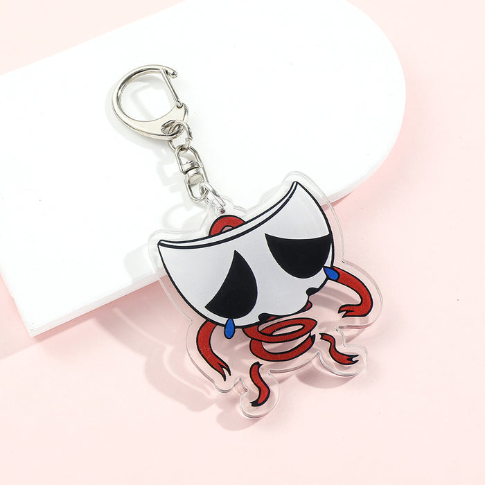 Wholesale Silicone Cartoon Doll Keychain JDC-KC-QiChao066