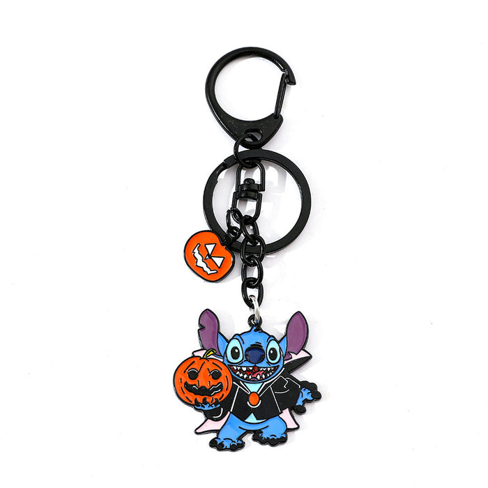 Wholesale Anime Halloween Stitch Keychain Alloy Pendant Fashion Cartoon Accessories Ornaments JDC-KC-BS005