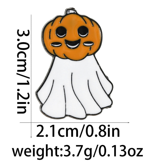 Wholesale  Skull Ghost Tombstone Pumpkin Brooch Pin Creative Alloy Badge Unisex Party Decorative Accessory