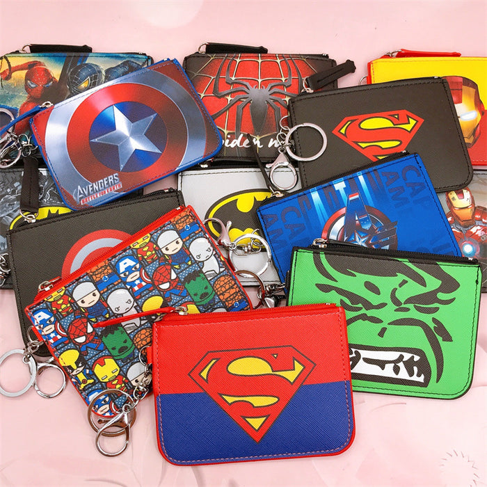 Wholesale PU Cartoon Printing with Key Ring Coin Card Holder JDC-WT-YaLL014