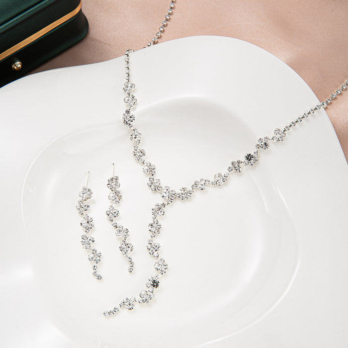 Wholesale Rhinestone Tassel Necklace