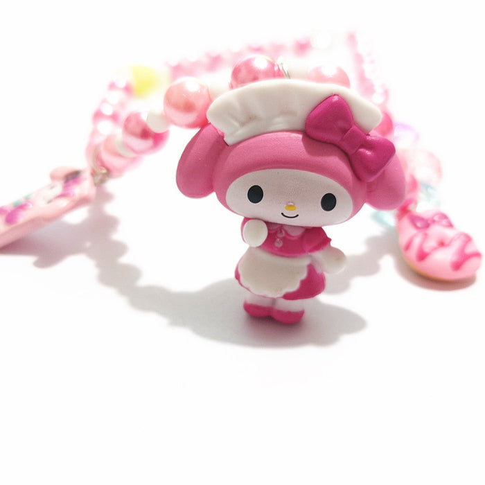 Wholesale Handmade Cute Merlot Pink Beaded Fashion Necklace Chain Short Necklace Chain